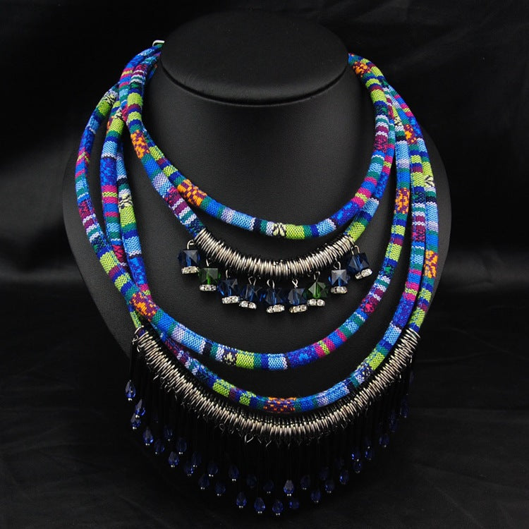 Fringed Crystal Necklace