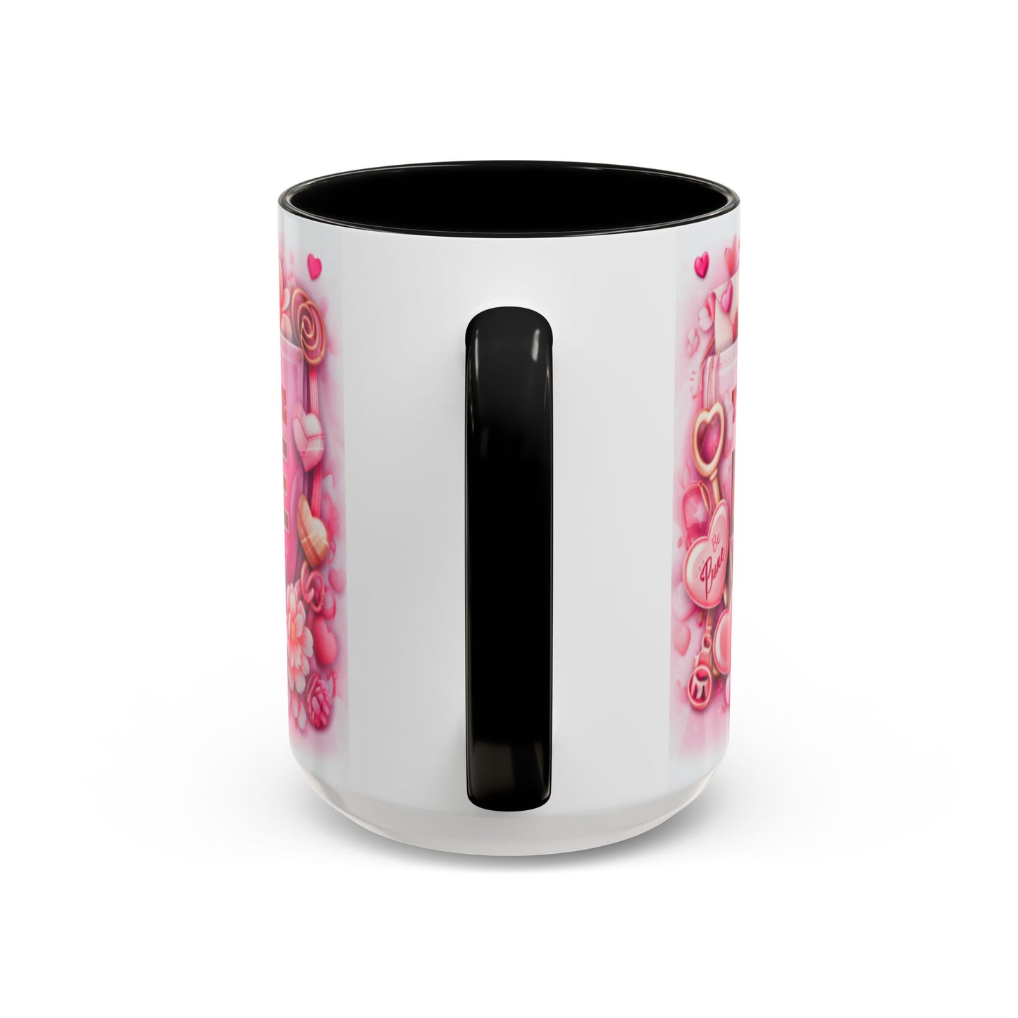 Your Name Love Forever mug | Valentine heart floral coffee mug