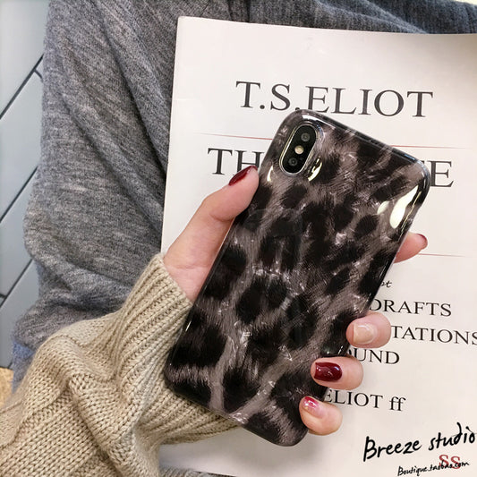 Retro Black Leopard Print Suitable For X Mobile Phone Case