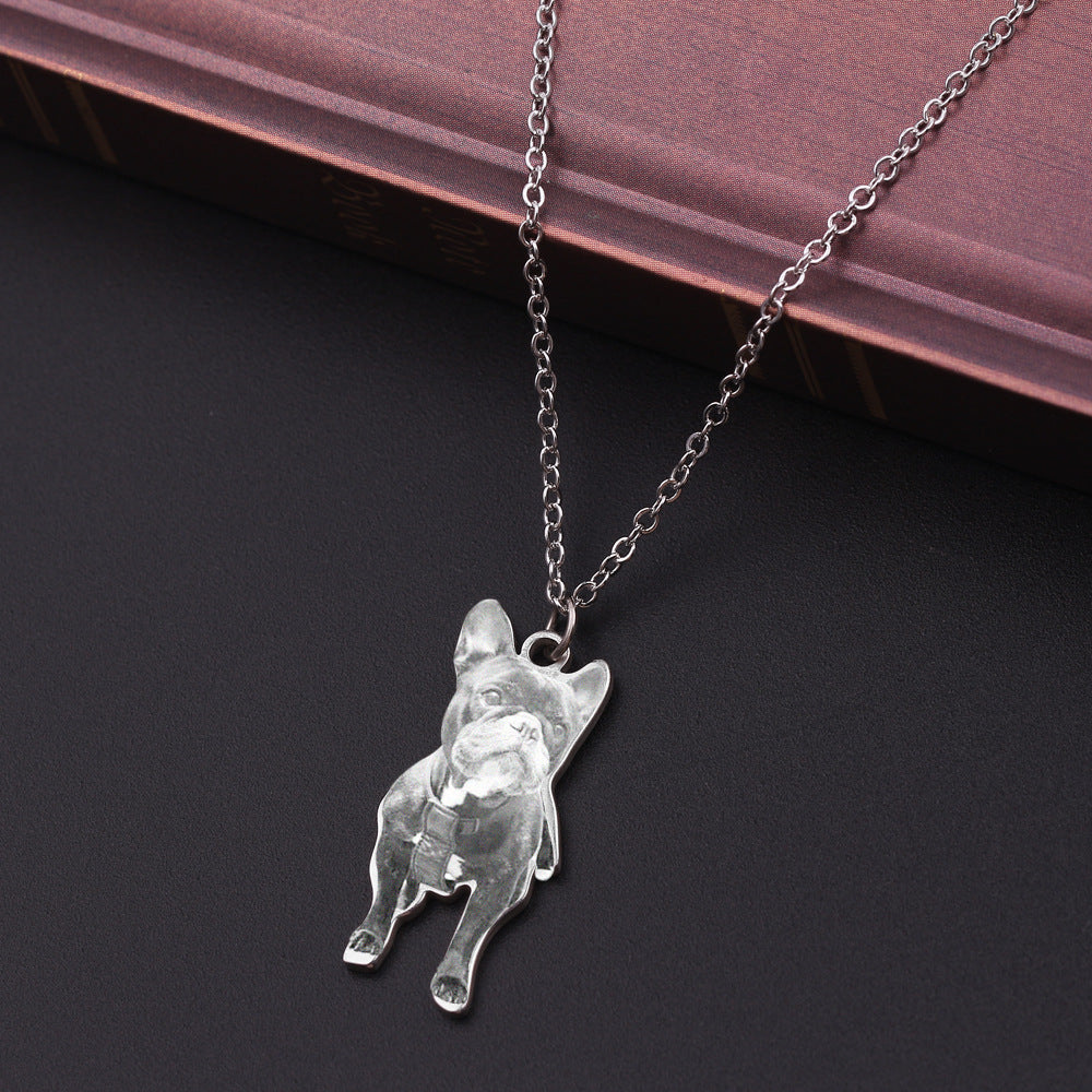 Pet photo pendant souvenir necklace