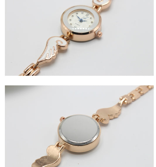 Angel Female Quartz Bracelet Ladies Student High-grade Steel Belt Watch Fashion Watch