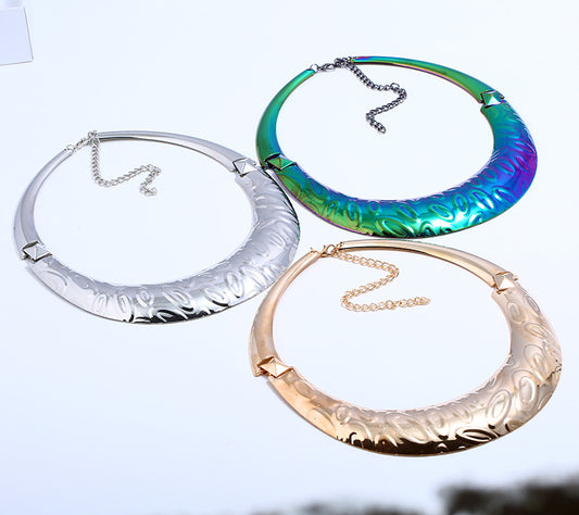 Women's Punk Fashion Metal Exaggerated Collar