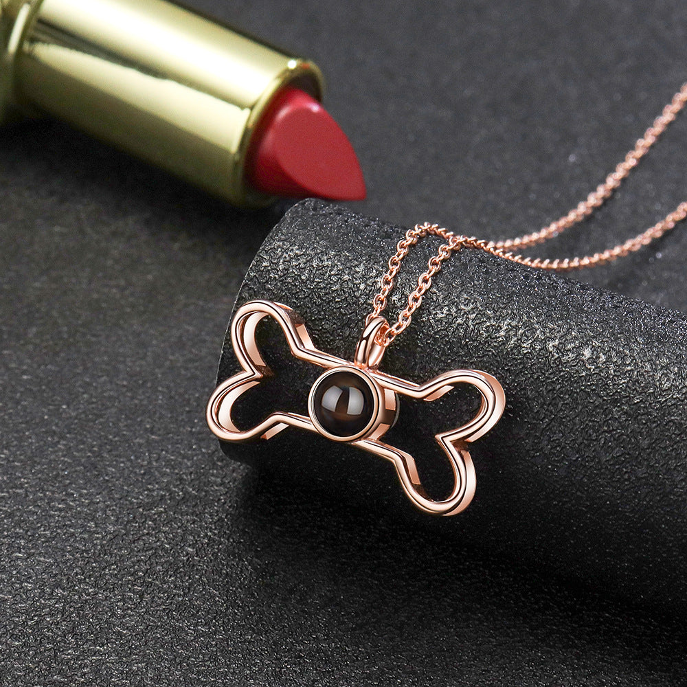 Fashion Niche Language Projection Necklace