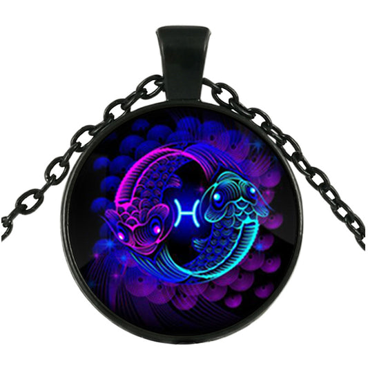 Twelve Constellation Time Gem Necklace