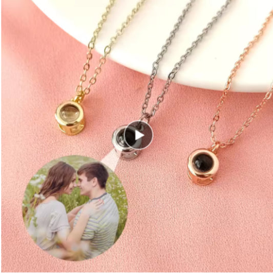 Personalized Projection Photo Necklace Customized Personality Photo