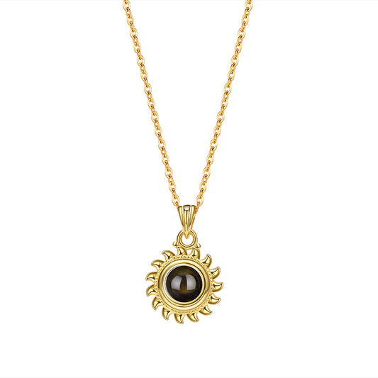 Language SUNFLOWER Projection Necklace
