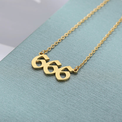 Ancient English Number Necklace Angel 111to999