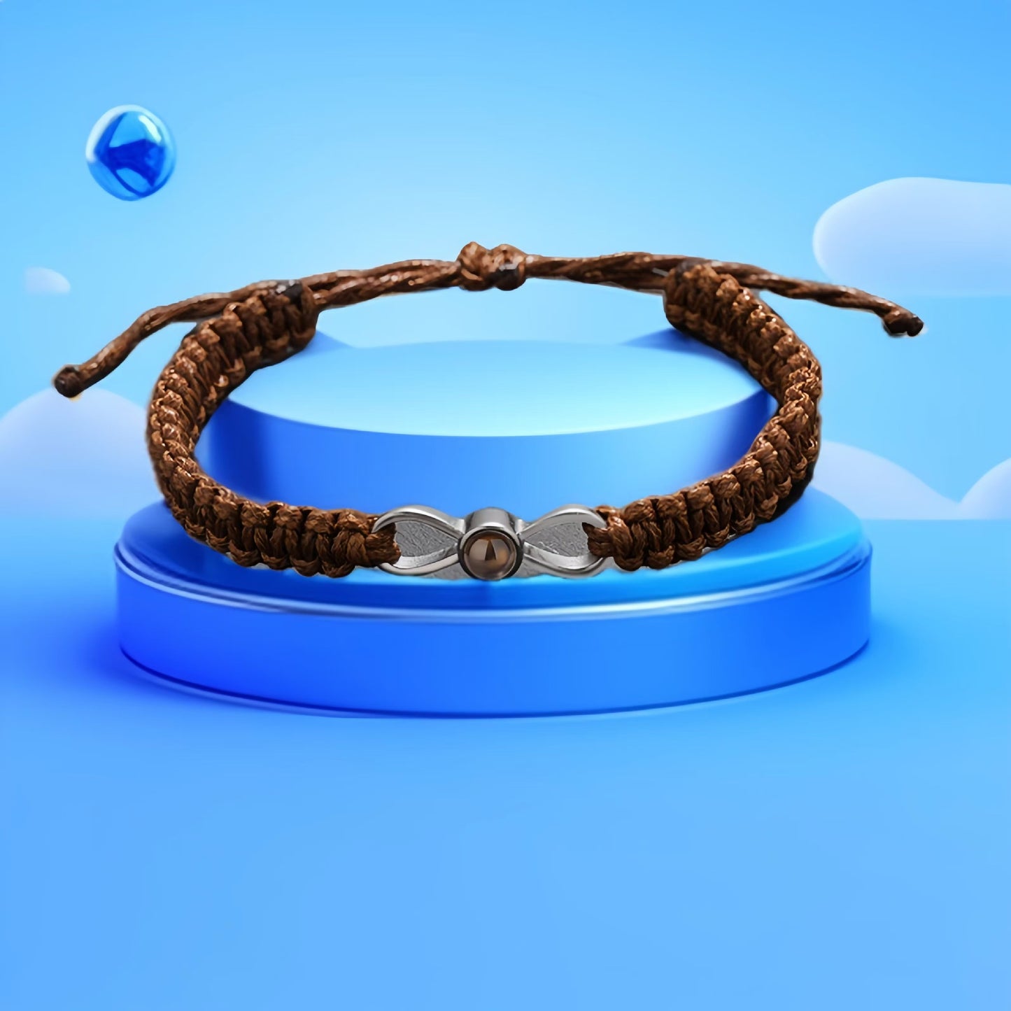 I Love You Copper Plated Letter Projection Bracelet