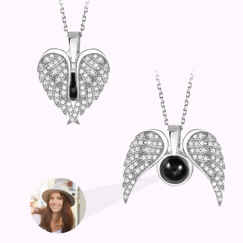 Love Angel Wings Necklace Ladies