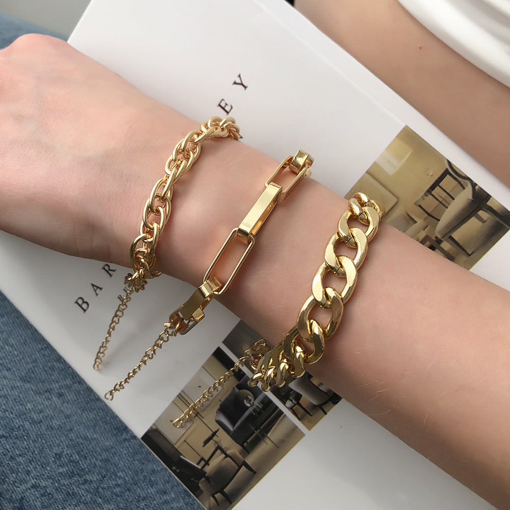 Exaggerated Chain Bracelet Ins Simple Alloy Trend Bracelet