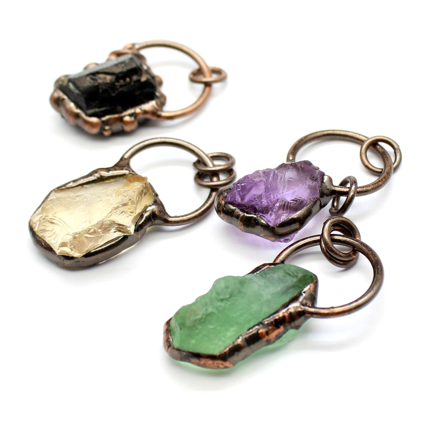 Jewelry Niche Personality Crystal Rough Stone Pendant Necklace
