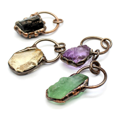 Jewelry Niche Personality Crystal Rough Stone Pendant Necklace