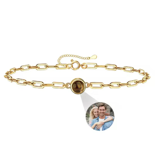 Projection Language Titanium Steel Bracelet