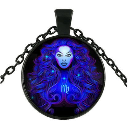 Twelve Constellation Time Gem Necklace