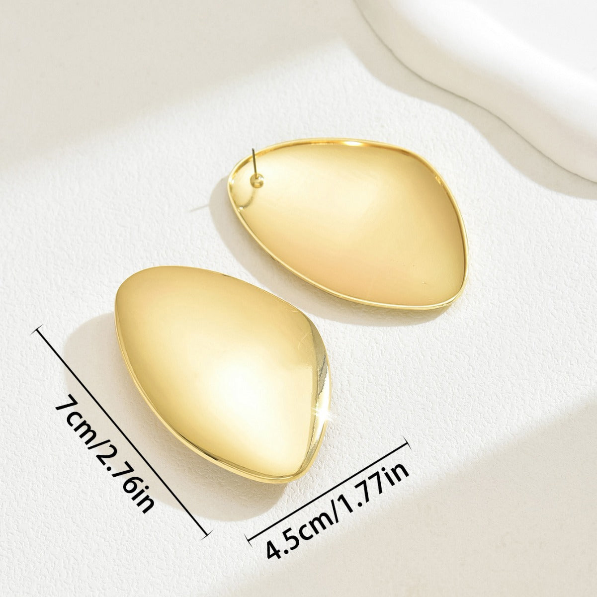 Large Glossy Exaggerated Ear Jewelry Fashion Heavy Industry