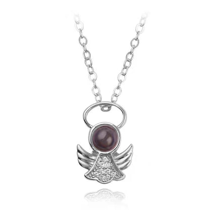 Women's 100 Languages Angel Projection Necklace