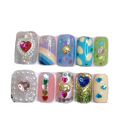 Nail Fake Piece Finished Nail Piece Customized Custom Plastic Style