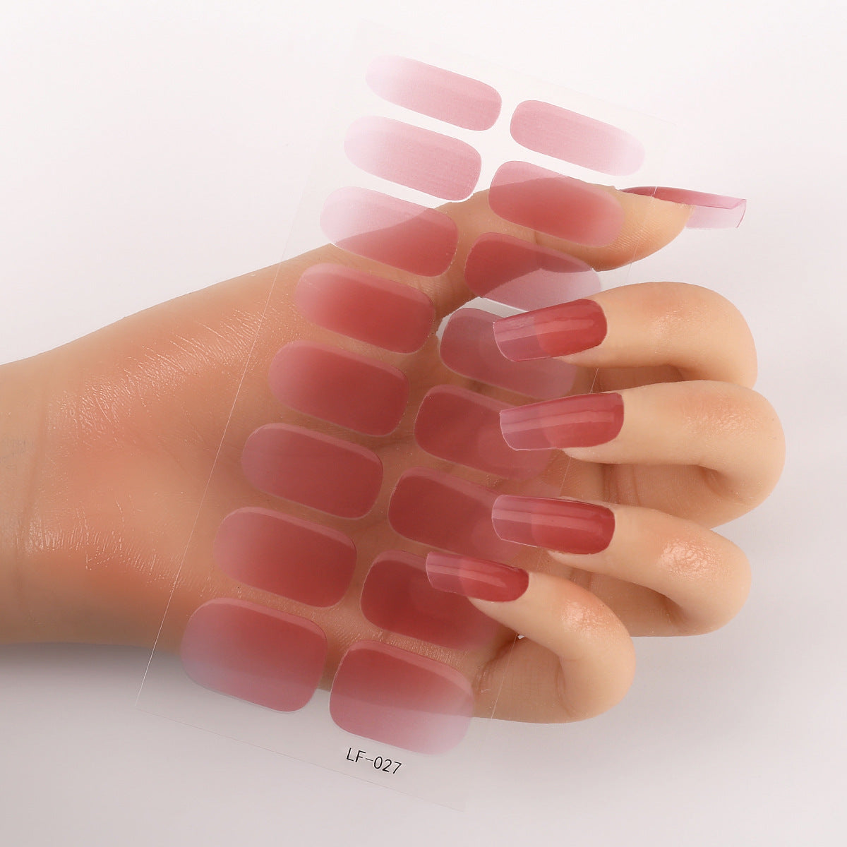 Manicure Full Stickers Solid Color 16 Small Stickers European And American Simple Nails