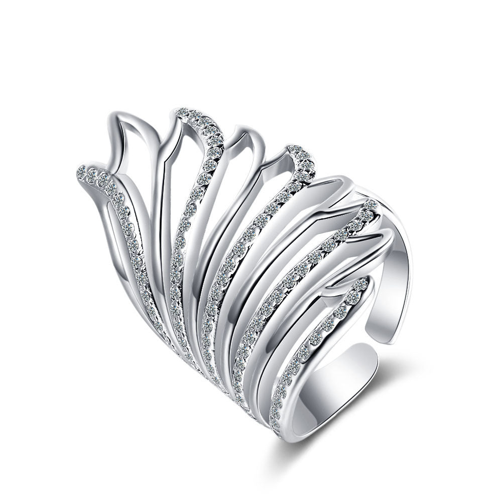 Sweet Diamond Angel Wings Ring