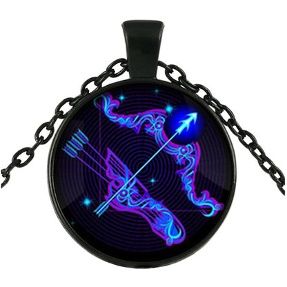 Twelve Constellation Time Gem Necklace