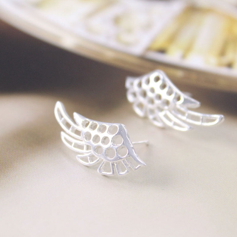 Angel wings earrings