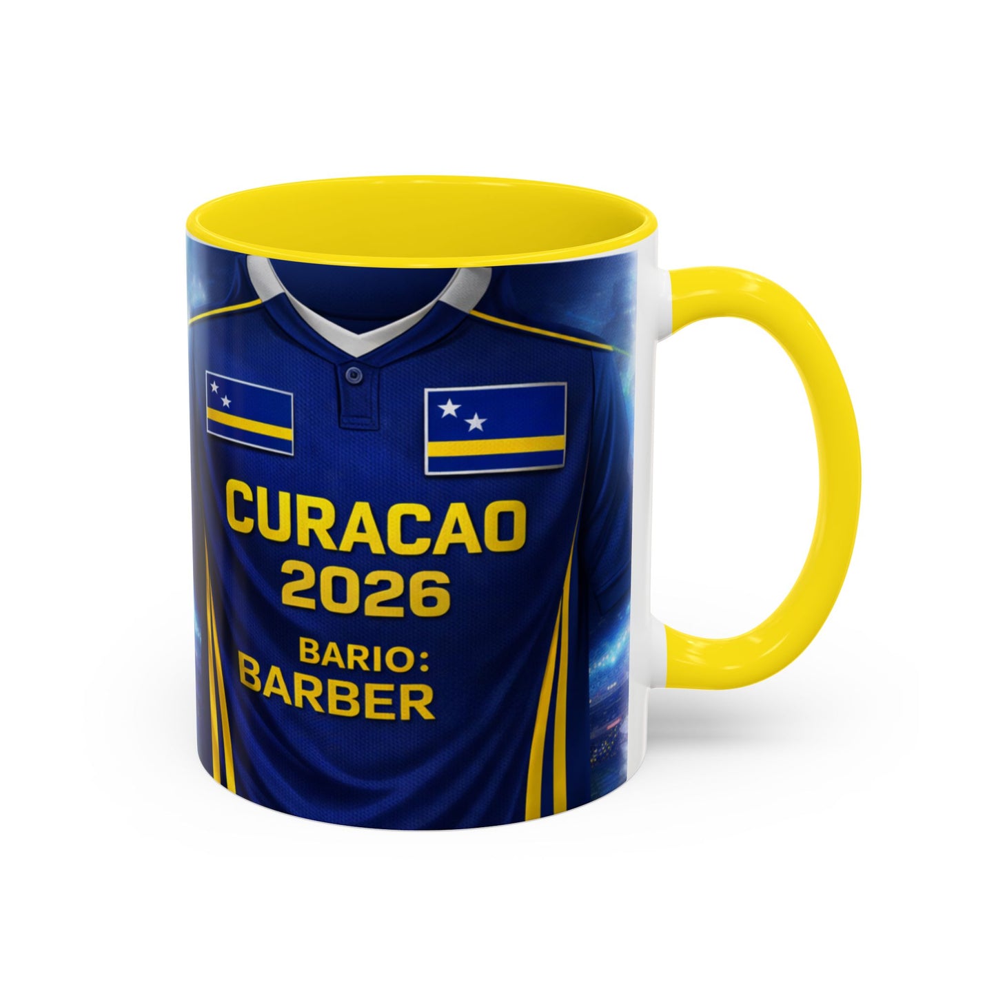 Curacao 2026 Soccer Jersey Mug | Accent Coffee Mug