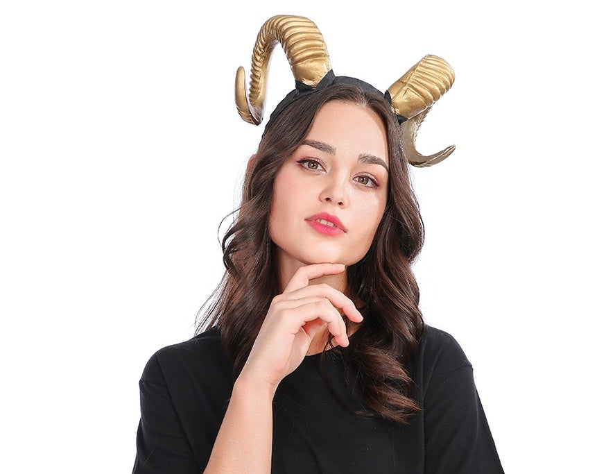 New horn antlers headband wide headband Christmas Halloween resurrection exaggerated headwear