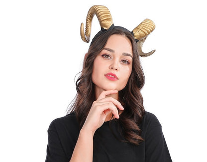 New horn antlers headband wide headband Christmas Halloween resurrection exaggerated headwear