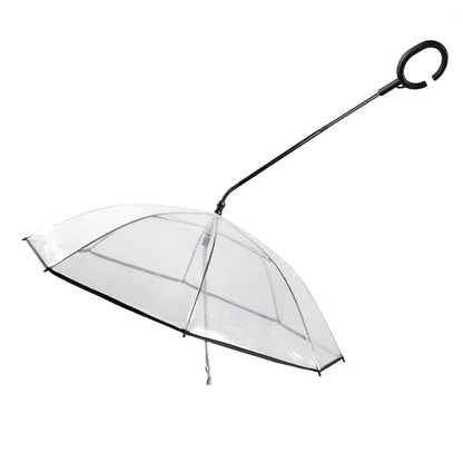Hot Selling Transparent Pet Supplies Adjustable Pet C Type Umbrella