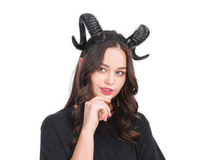 New horn antlers headband wide headband Christmas Halloween resurrection exaggerated headwear