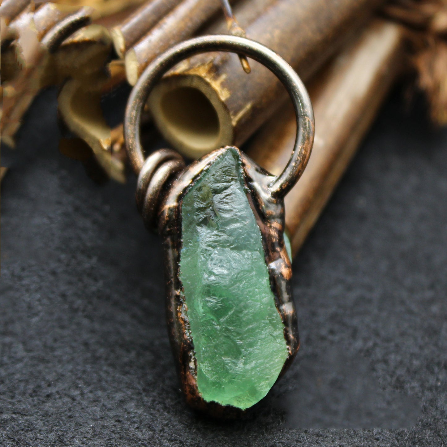 Jewelry Niche Personality Crystal Rough Stone Pendant Necklace