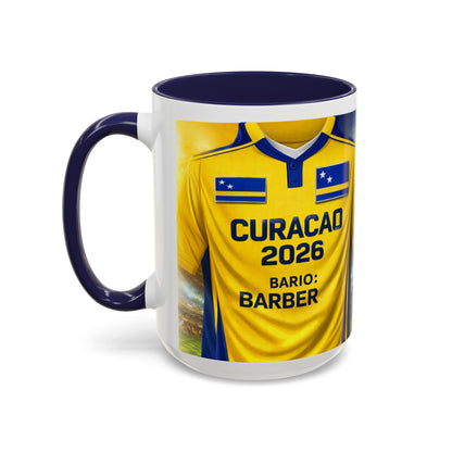 Curacao 2026 Soccer Jersey Mug | Accent Coffee Mug