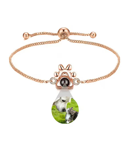 Projection Language Titanium Steel Bracelet