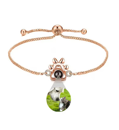 Projection Language Titanium Steel Bracelet