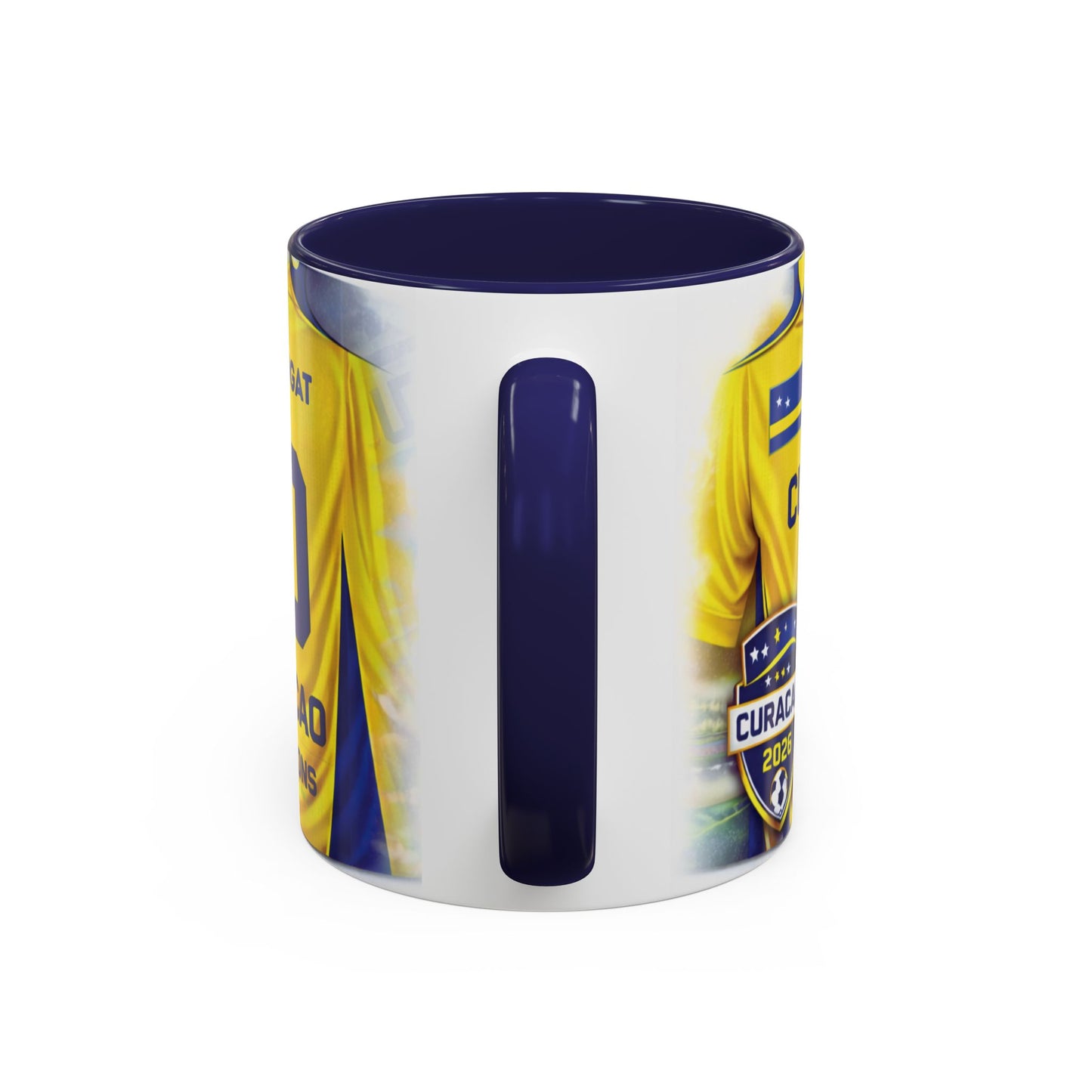 Curacao Soccer Jersey 10 Champions Mug | Accent Coffee Mug