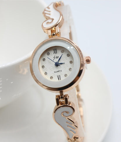 Angel  Female Quartz Bracelet Ladies Student High-grade Steel Belt Watch Fashion Watch
