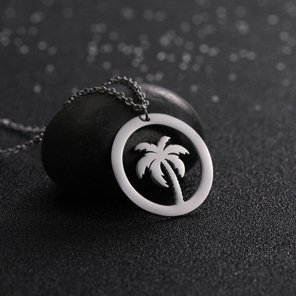 Personalized Stainless Steel Clover Necklace