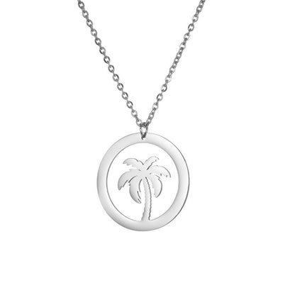 Personalized Stainless Steel Clover Necklace