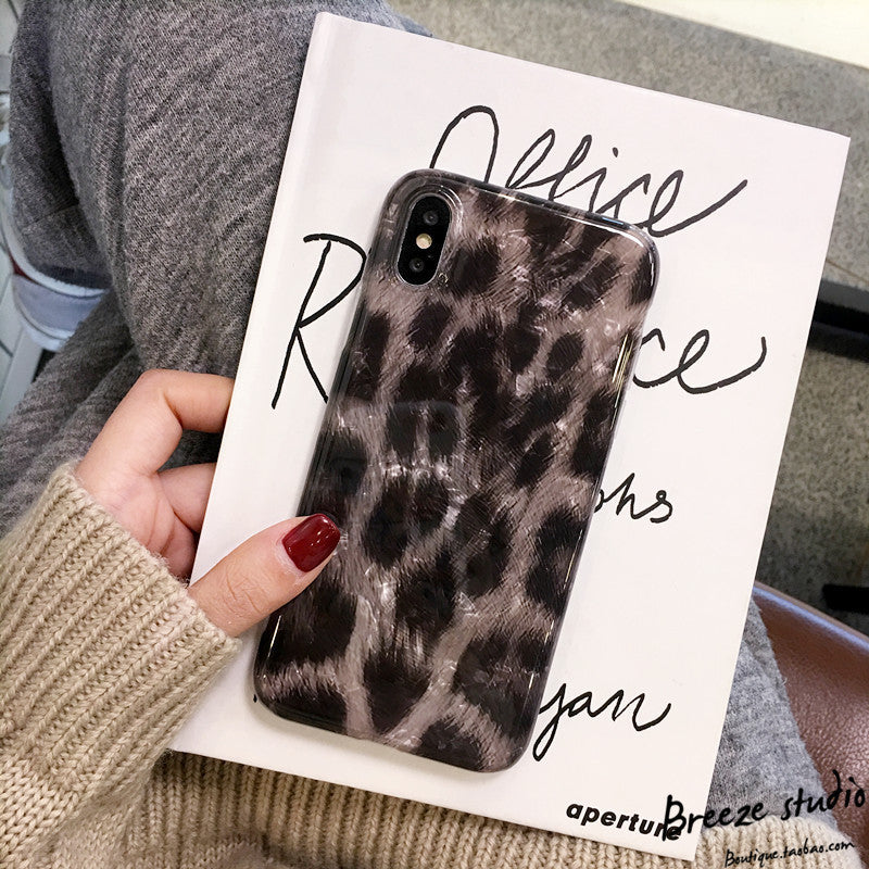 Retro Black Leopard Print Suitable For X Mobile Phone Case