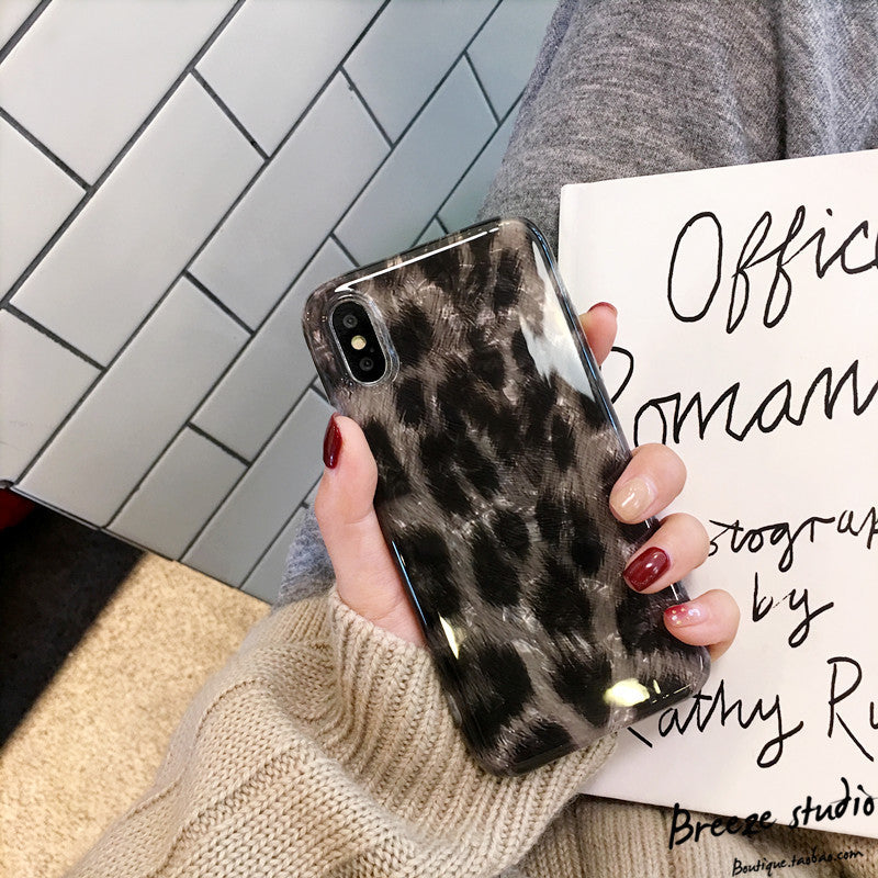 Retro Black Leopard Print Suitable For X Mobile Phone Case