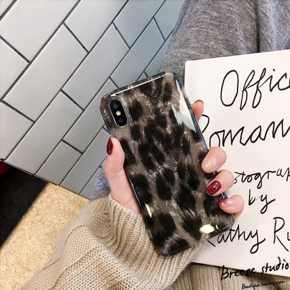 Retro Black Leopard Print Suitable For X Mobile Phone Case