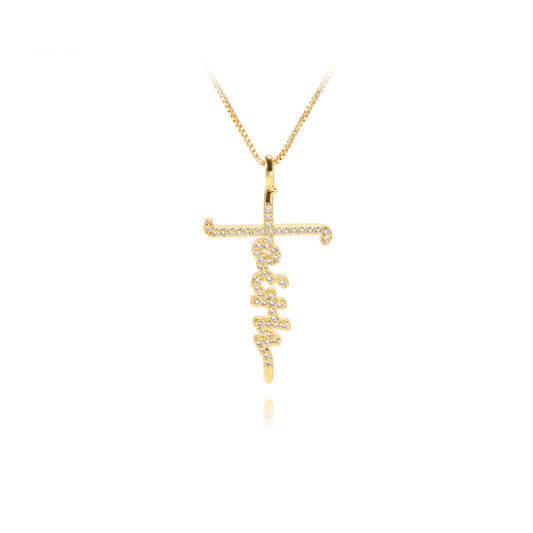 Personalized letter necklace