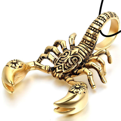 Exaggerated Scorpion King Necklace Accessories Personality Short Silver Plated Clavicle Chain