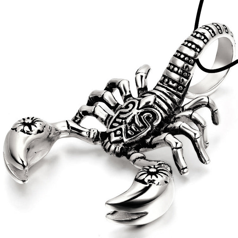 Exaggerated Scorpion King Necklace Accessories Personality Short Silver Plated Clavicle Chain