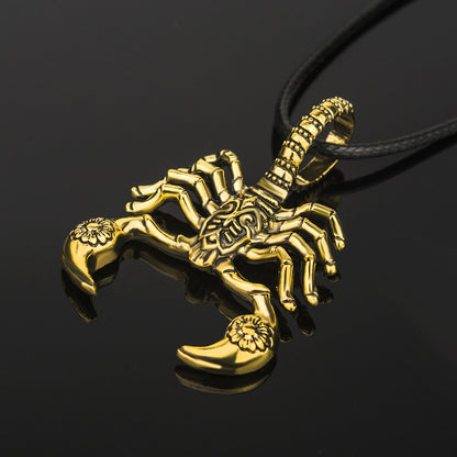 Exaggerated Scorpion King Necklace Accessories Personality Short Silver Plated Clavicle Chain