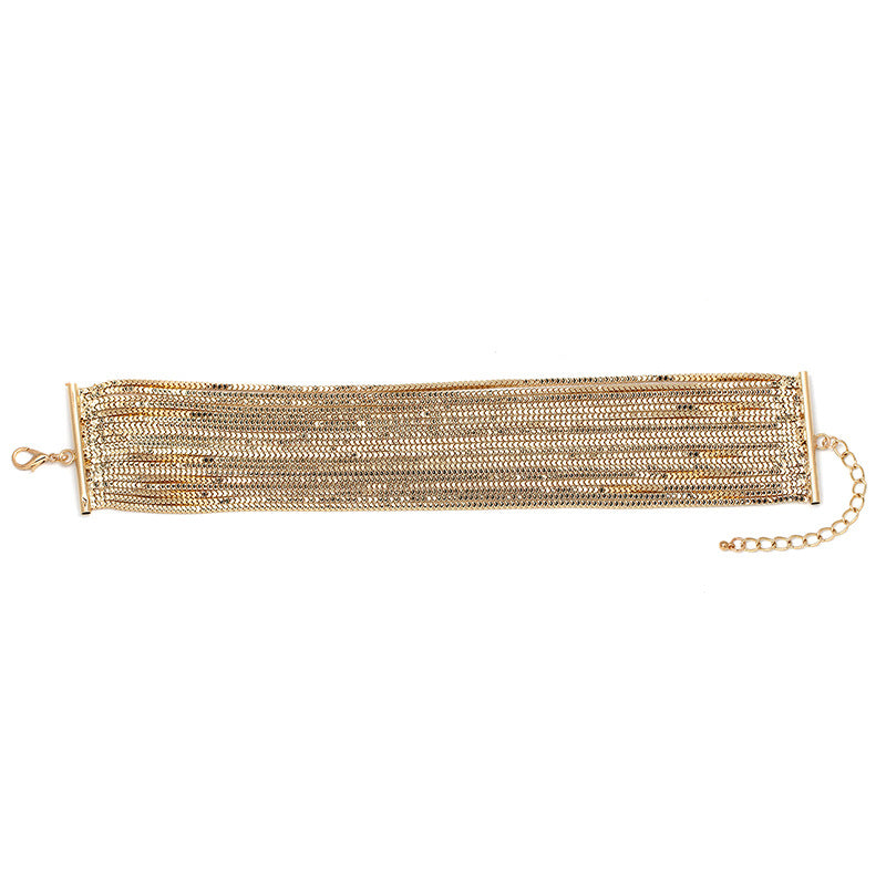 Fashion Exaggerated Multi-Layer Metal Chain