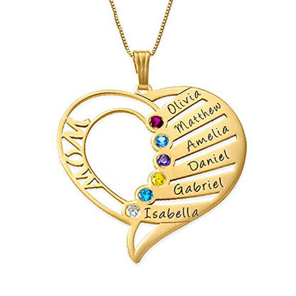 Love Personalized Custom Name Letter Love Memory Necklace