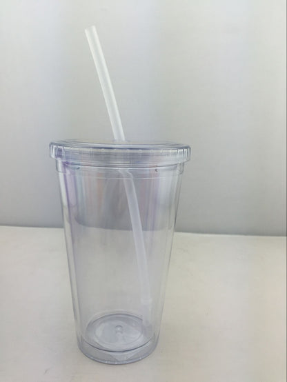 Customized New Creative Sippy Cup Double Layer Cute Plastic Sippy Cup Adult Children Cup Gift Plastic Cup