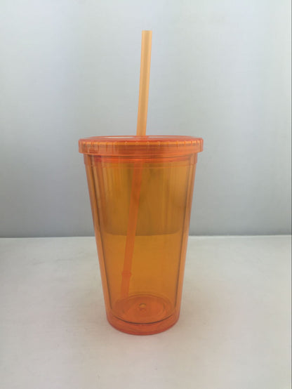 Customized New Creative Sippy Cup Double Layer Cute Plastic Sippy Cup Adult Children Cup Gift Plastic Cup