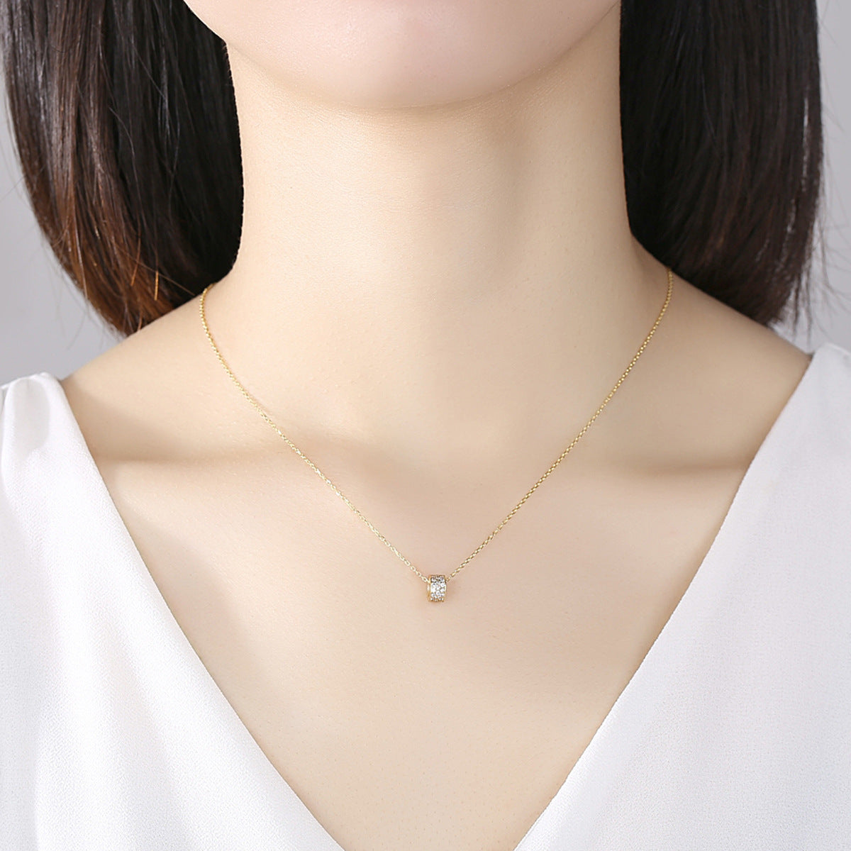 Fashion Xiaoman Waist Pendant Necklace - 925 Silver Clavicle Chain